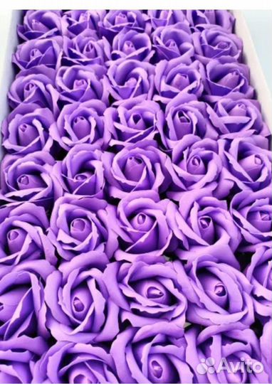 Розы из мыльной пены 50шт/уп.(Фиолетовый)