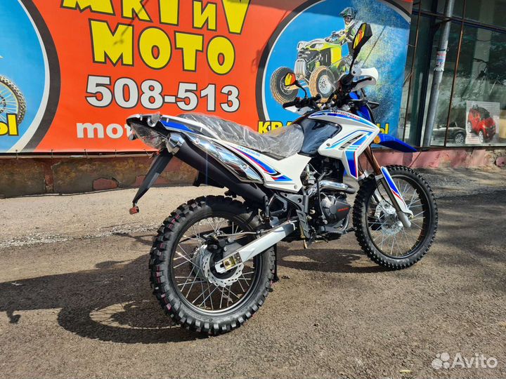 Motoland XR250 enduro (172FMM)(бело-синий)
