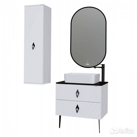 Зеркало Grossman Nero-Промо Black 24601002 LED подсветка с сенсорным выключателем