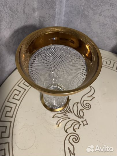 Ваза для цветов хрустальная