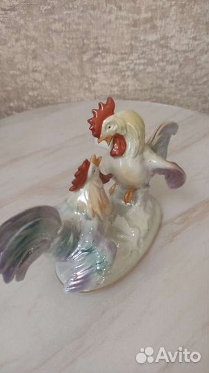 Статуэтка Дерущиеся петухи. Германия