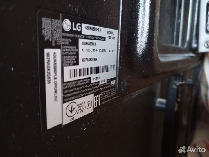 Телевизор LG 43uk6300pl8