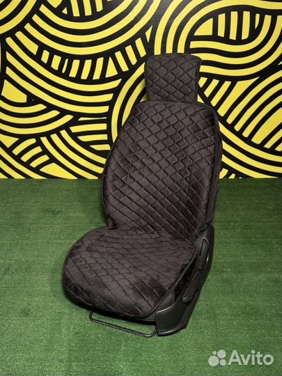 Накидка на сиденье из велюра