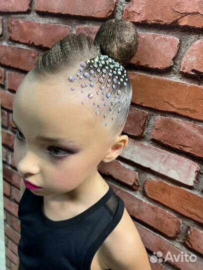 Прическа и макияж на соревнования для гимнасток