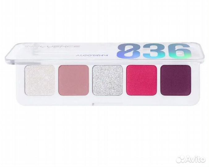 Набор теней Influence 836 algorithm 5 оттенков