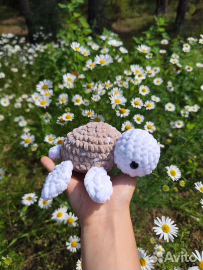 Вязаная игрушка черепашка