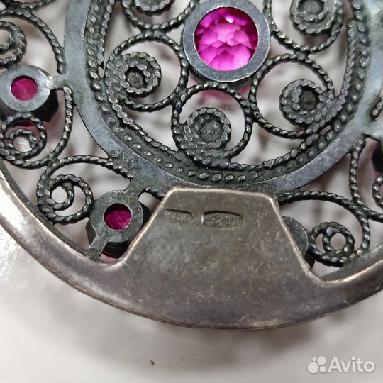 Брошь серебро 916 пр