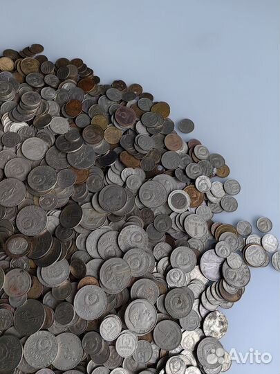 Монеты СССР. 9 кг. Около 8-10 тыс штук