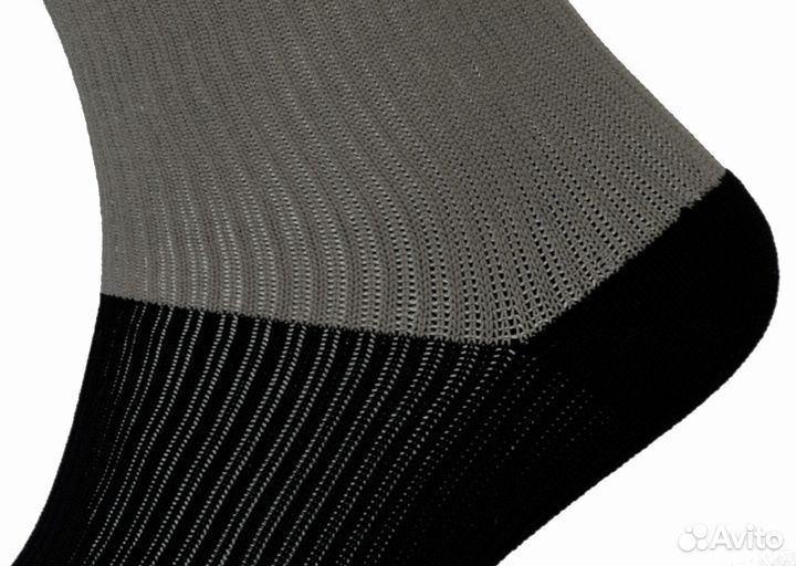 Носки MAD GUY Strike High р.32-34 (серо-черные)