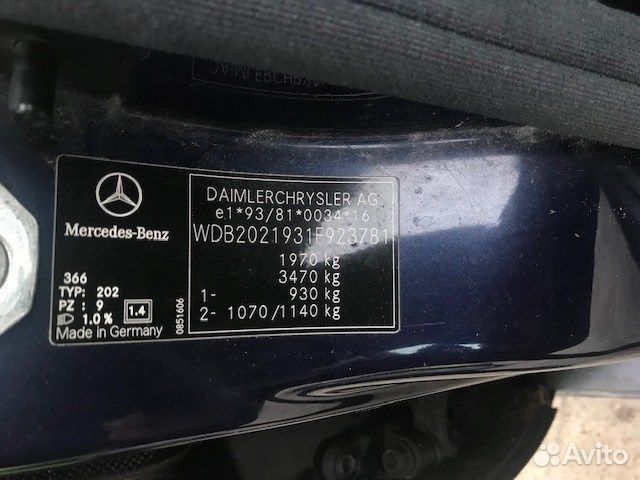 Разбор на запчасти Mercedes C W202