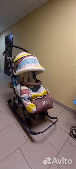 Санки коляска nika 7-3