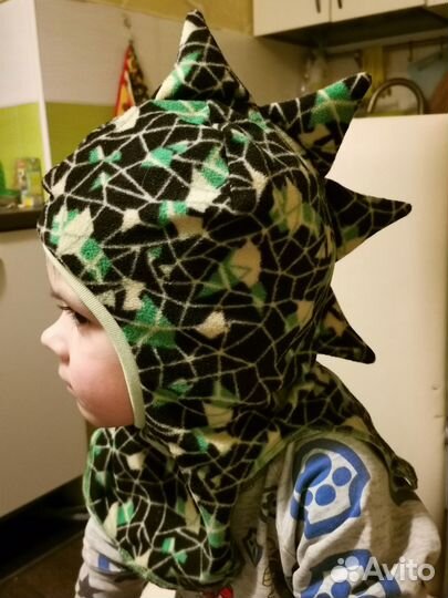 Шапка шлем демисезон для мальчика 52 р
