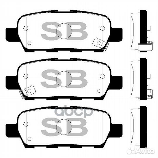 Колодки тормозные nissan X-trail/qashqai/tiida