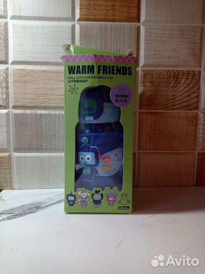 Детский термос с трубочкой