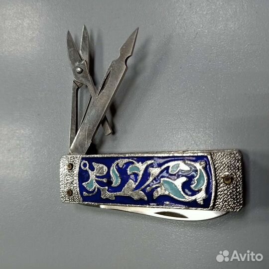 Нож эмаль СССР складной