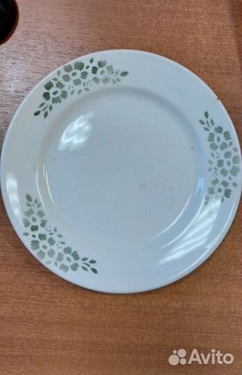 Фруктовница, тарелки и солонки старинные СССР