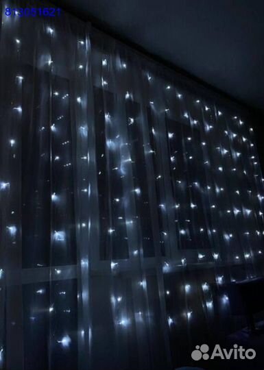 Гирлянда штора (все цвета) новая+ авитодоставка