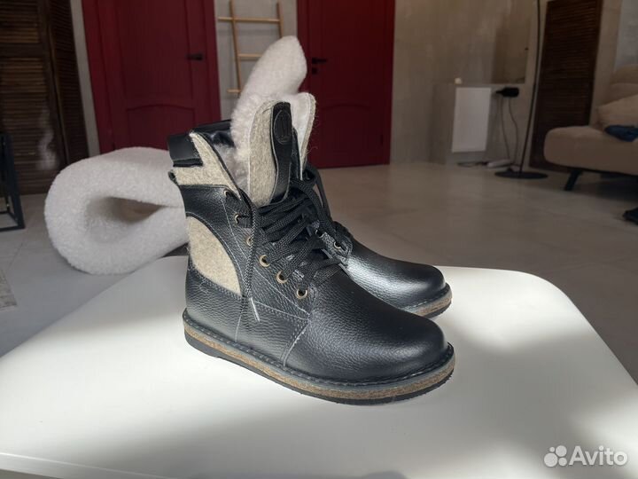 Берцы зимние натуральные