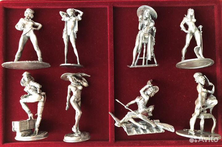 Коллекция статуэток 25 шт. из серебра 925 пробы