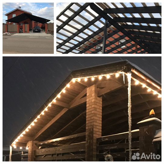 Построим навес под Авто(д.Крутая.,Опалиха)