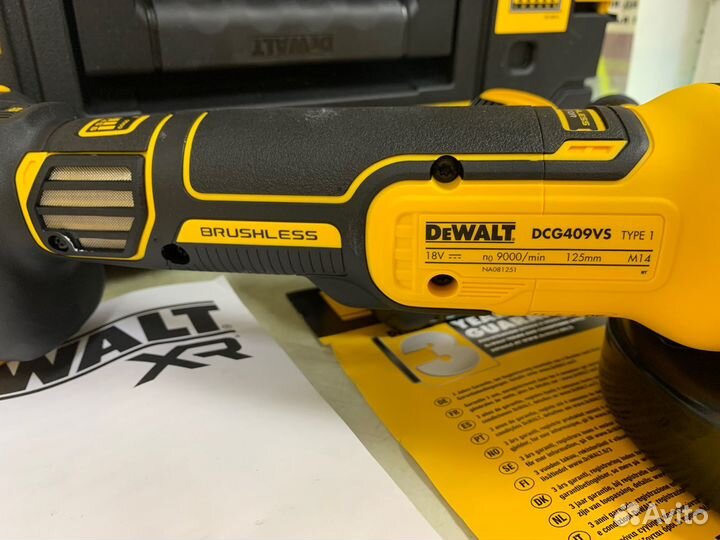 Ушм Dewalt DCG409VST1 (c регулировкой оборотов)