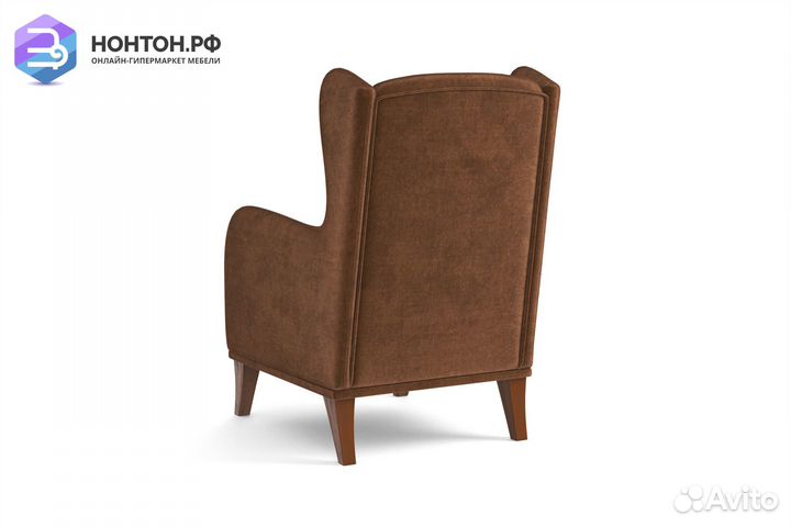 Кресло евромагнат коричневое