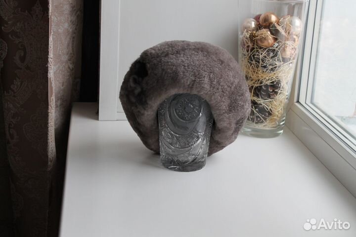 Шапка из мутона женская