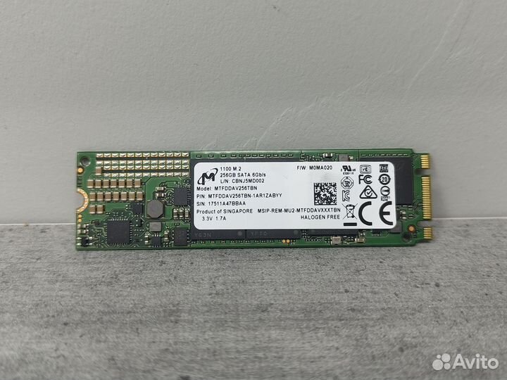 Ssd M2 SATA 256GB Micron 2280