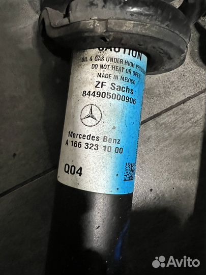 Амортизаторы передние на w166