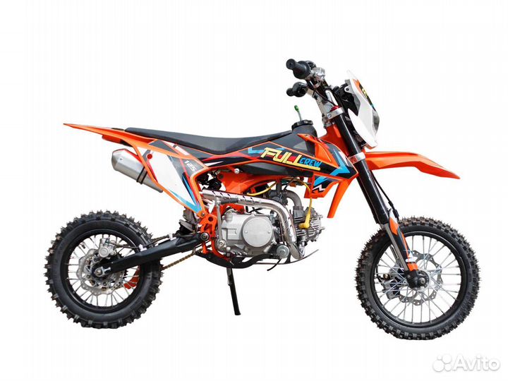 Мотоцикл Питбайк Full Crew FC125e 14/12 Оранжевый