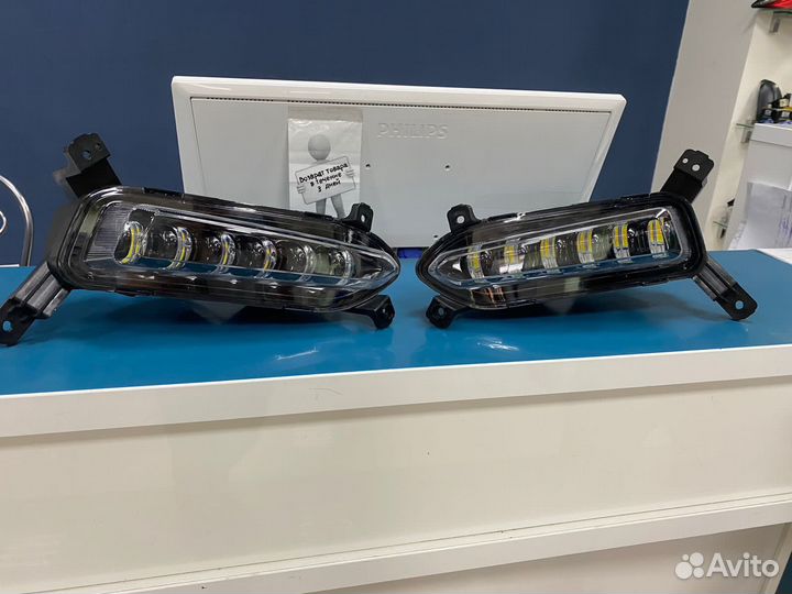 Противотуманки на Hyundai Solaris 2