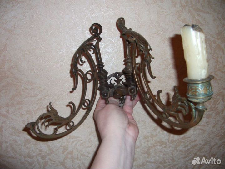 Настенный подсвечник немецкий,клеймо мастера DER M