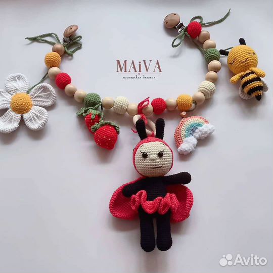 Растяжка на коляску ручная работа