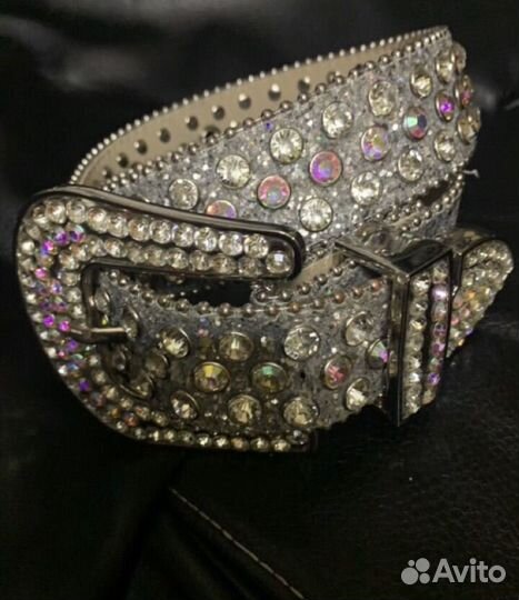 Ремень со стразами y2k