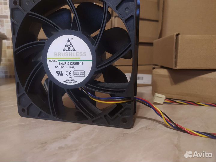 Кулер 120мм корпусной вентилятор асик майнер
