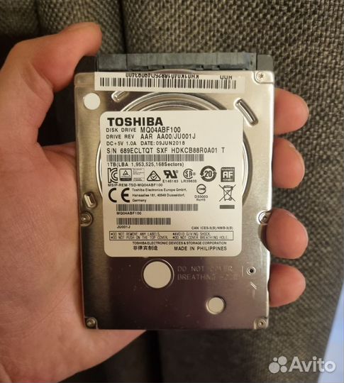 Жёсткий диск 2,5 на 1Тб/1000гб Toshiba /HDD