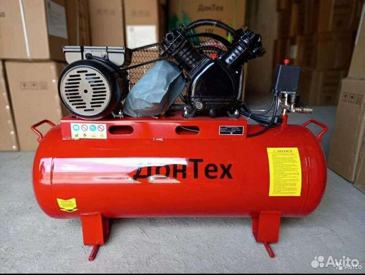 Воздушный компрессор Донтех км-490/100, 10бар,медь