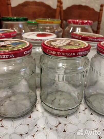 Стеклянная банка 0.8 л,1 л,3 л