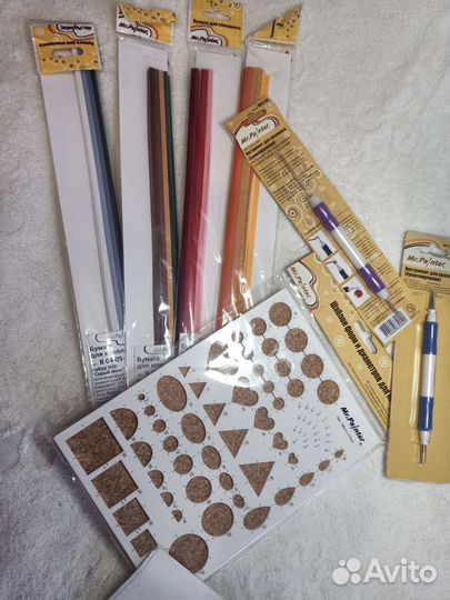 Для квиллинга шаблон,бумага, инструмент