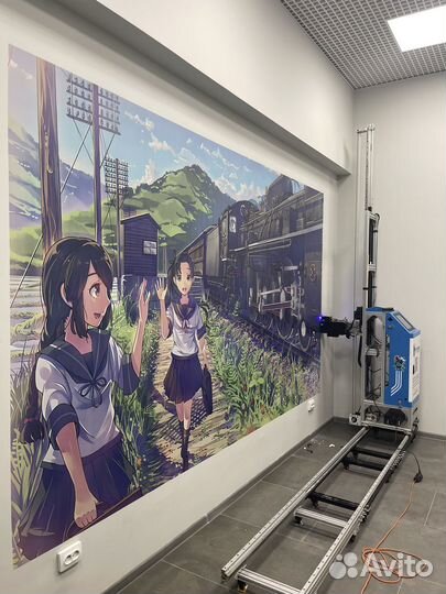 Вертикальная печать/роспись стен/печать на стене
