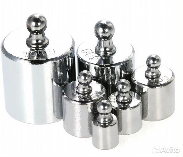 Комплект гирь 5 г, 10 г, 20 г, 50 г, 100 г