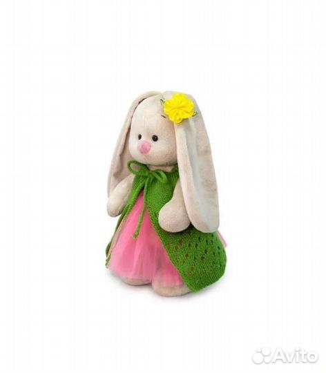 Зайка Ми в вязаном жилете, 25 см