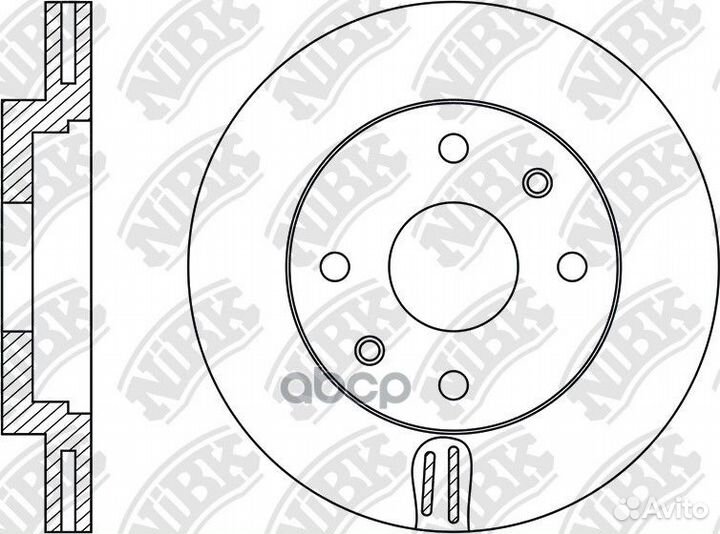 RN1956V Диск тормозной перед hyundai Sola
