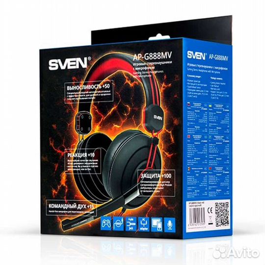 Геймерские наушники sven AP-G888MV