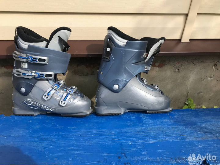 Горные лыжи + горнолыжные ботинки 43 размер