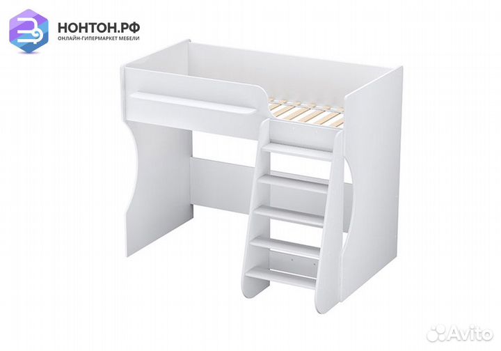 Кровать-чердак Polini kids Dream 1700 белый