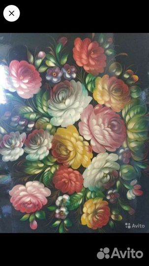 Большой поднос Жостово