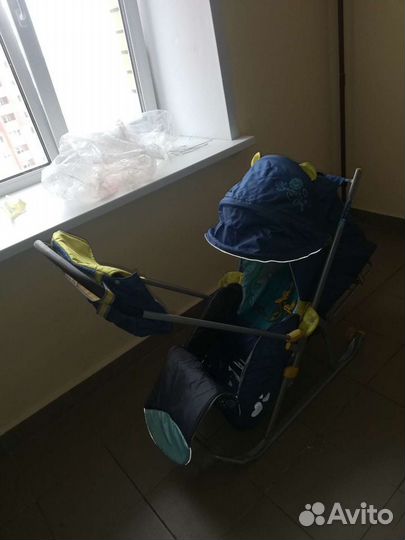 Детские санки коляска ника