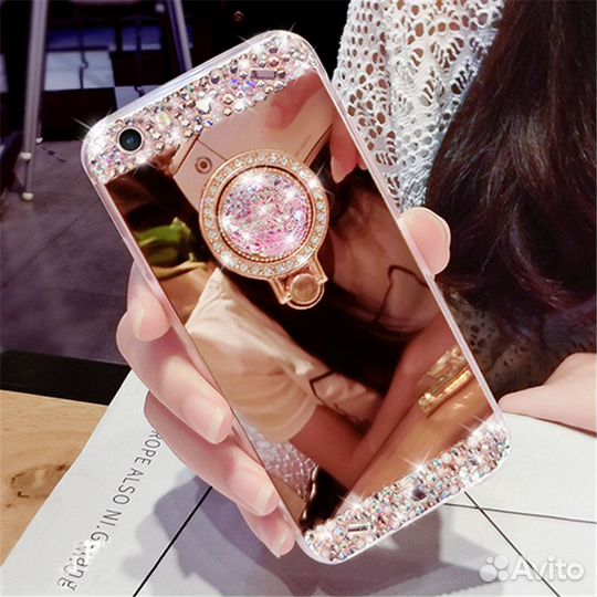 Чехол iPhone XS со стразами