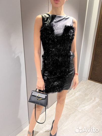 Платье кожа